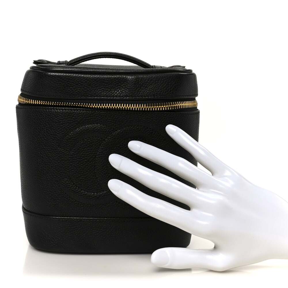 Chanel Caviar Vanity Cosmetic Case #242107C12B - Picture 2 of 11